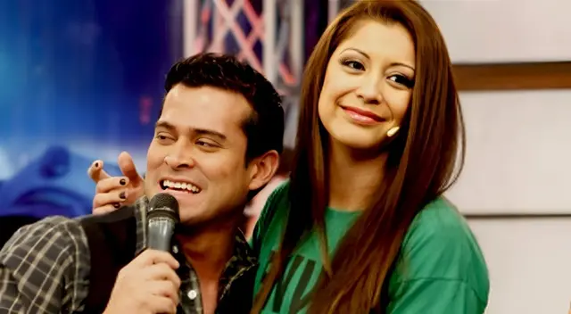 Karla Tarazona saca cara por Christian Domínguez. Karla Tarazona saca cara por Christian Domínguez.