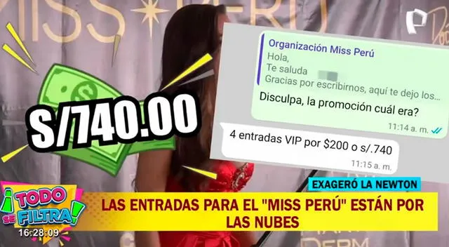 <em>Miss Perú sorprende con promoción en entradas. Captura: Todo se Filtra</em>   