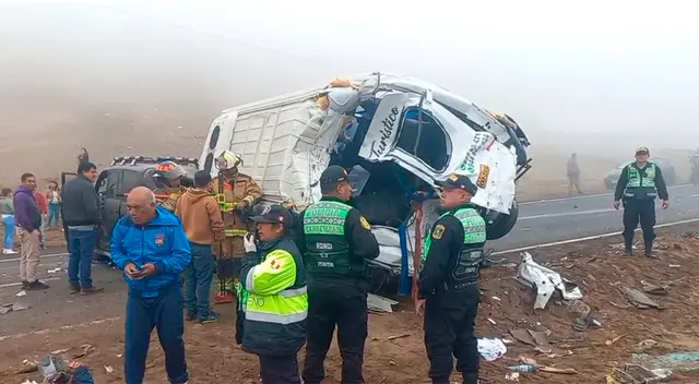 Accidente en Pasamayo deja varios heridos y fallecidos.