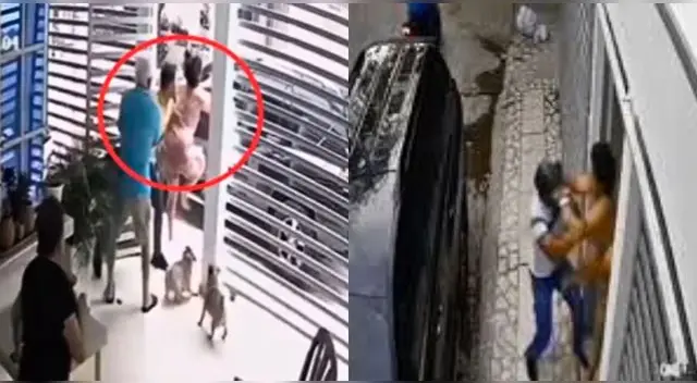 Madre lanzó una "patada voladora" a ladrón que pretendía asaltar a su hijo en Colombia.