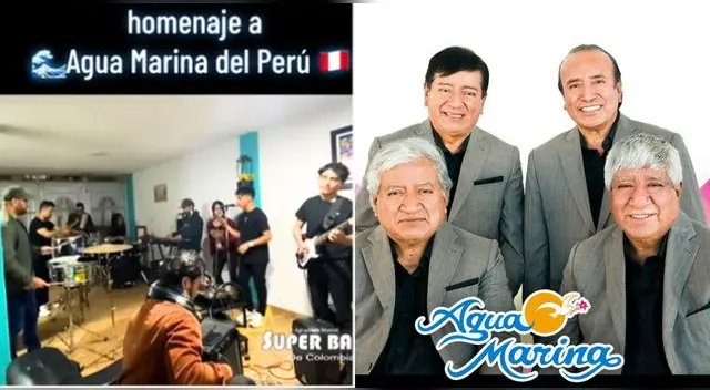 Una banda colombiana canta temas de Agua Marina y son un éxito en TikTok.