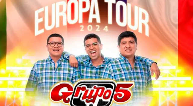 Grupo 5 celebra éxito de su 'Europa Tour 2024'.