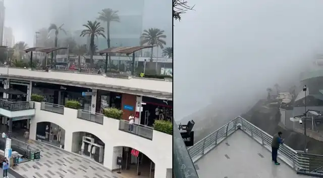 Singular escena en Larcomar se hizo viral en las redes sociales.