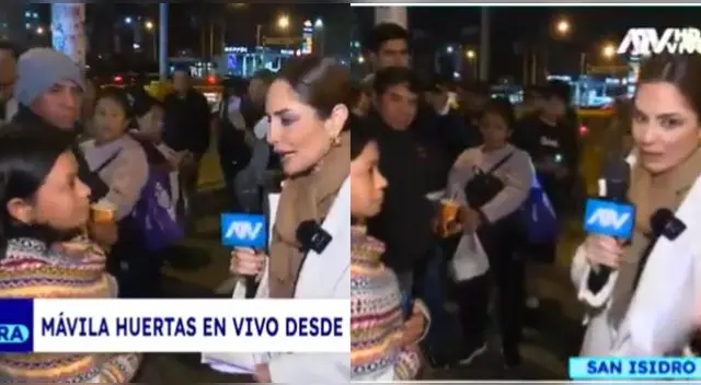 Mávila Huertas sale a las calles y peruana la encara EN VIVO por muertes en protestas del 2023.