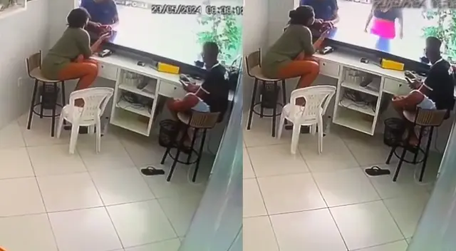 Escena del ataque en peluquería generó diversas reacciones en redes sociales. Escena del ataque en peluquería generó diversas reacciones en redes sociales.