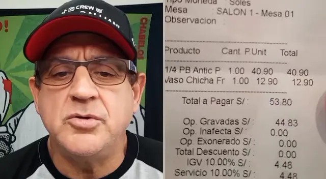 Sergio Galliani denunció el cobro de propina sin su autorización.