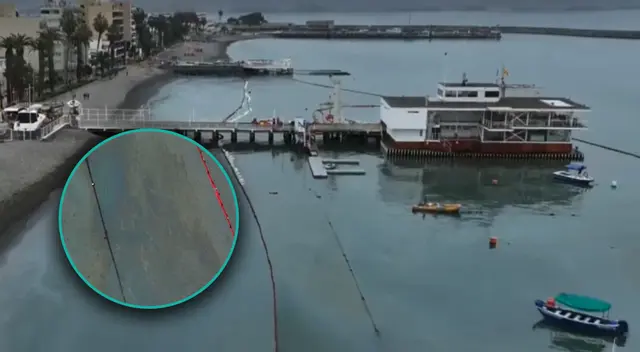 Mancha de petróleo sobre a autoridades en el Callao y temen que se extienda. Mancha de petróleo sobre a autoridades en el Callao y temen que se extienda.