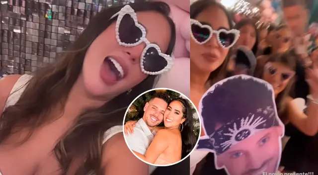 Melissa Paredes hace de las suyas en su despedida de soltera. Melissa Paredes hace de las suyas en su despedida de soltera.