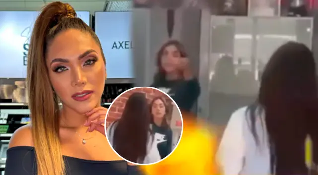 Isabel Acevedo saca a reportera de su peluquería.