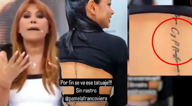 Pamela Franco se borró tatuaje y Magaly Medina reacciona.