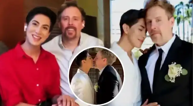 Esposo de Antonio Tafur habla de su amado tras boda.