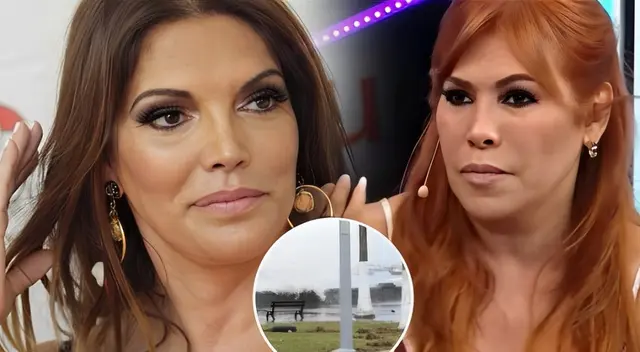 Jessica Newton arremete contra Magaly Medina sobre supuesta inundación en Plaza Grau.