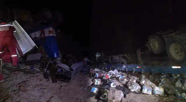 Accidente de tránsito en Arequipa casi cobra la vida de dos personas.