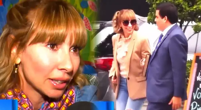 Belén Estévez es ampayada con congresista Diego Bazán. Belén Estévez es ampayada con congresista Diego Bazán.