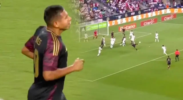 Edison Flores anotó el 1-0 de Perú ante El Salvador.