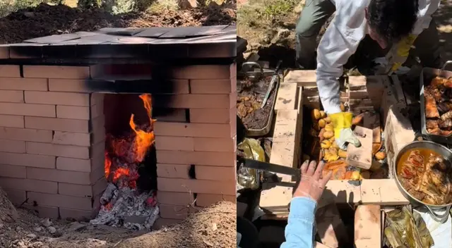 Preparación de pachamanca en España es un éxito en las redes sociales.