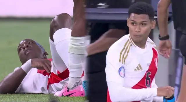 Luis Advíncula se retira del partido ante Chile por lesión y lo reemplaza Marco López