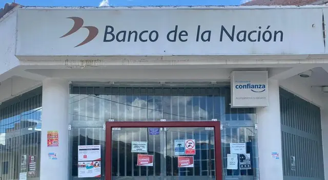 Algunas agencias del Banco de la Nación no antenderá este 24 de junio.