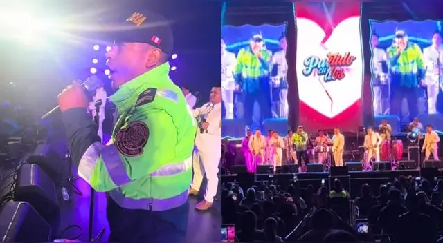 Policía peruano canta "Partido en dos" y deja sorprendido al público con su talento sobre el escenario. Policía peruano canta "Partido en dos" y deja sorprendido al público con su talento sobre el escenario.