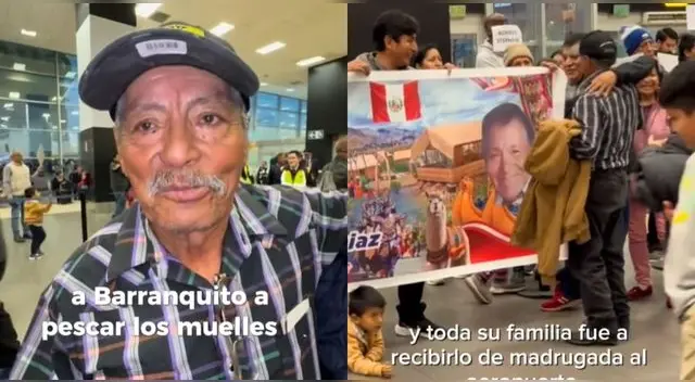 Peruano llora al reencontrarse con su familia en Perú después de 37 años y es viral.