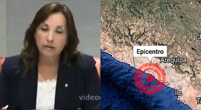 Dina Boluarte tuvo una reunión de emergencia por sismo en Arequipa, pero casi se duerme.