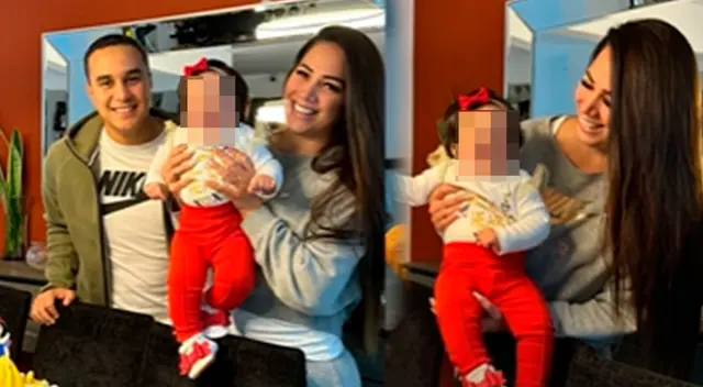 Melissa Klug y Jesús Barcos festejan los 7 meses de su bebita.