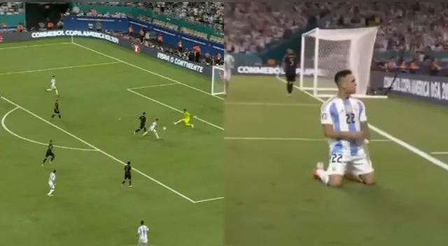 Argentina gana 1-0 a Perú a minutos de iniciar el segundo tiempo en la Copa América 2024