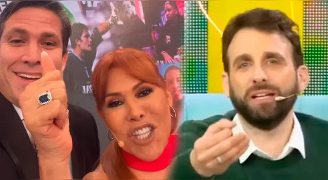 Magaly Medina parcha a Rodrigo González por llamar 'sobón' a Paco Bazán.