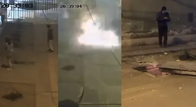 Menor caminaba con sus hermanos por calle de Santa Anita y casi muere en explosión. Menor caminaba con sus hermanos por calle de Santa Anita y casi muere en explosión.