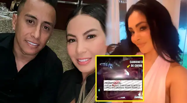 Auto de Pamela López y Christian Cueva apareció en fiesta de Pamela Franco.