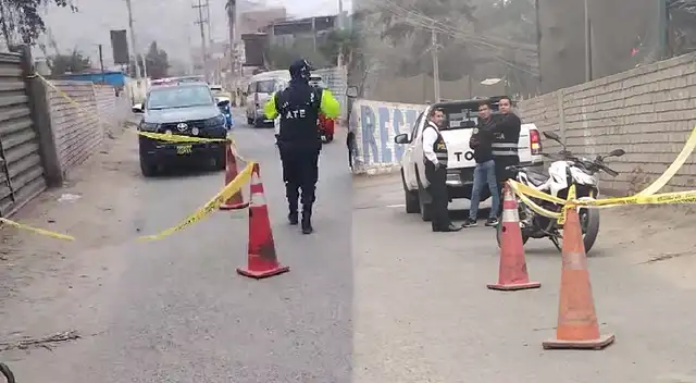 Abandonan un cadáver frente a puerta de ingreso de cementerio Santa Clara.