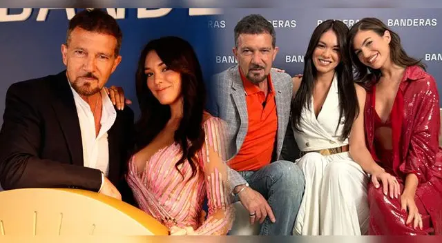 Jazmín Pinedo sorprende al entrevistar a Antonio Banderas.