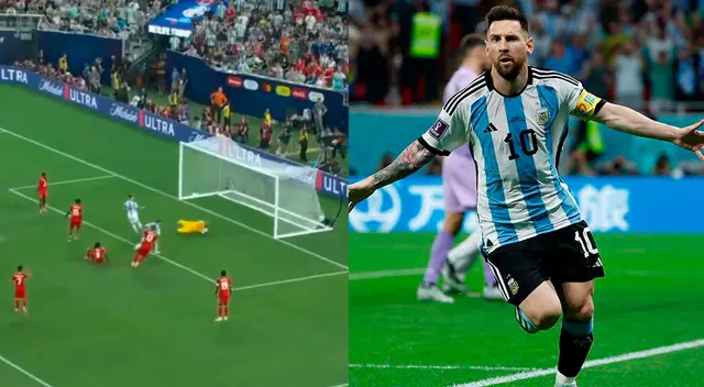 Leonel Messi anota el segundo gol en el Argentina vs. Canadá. Leonel Messi anota el segundo gol en el Argentina vs. Canadá.