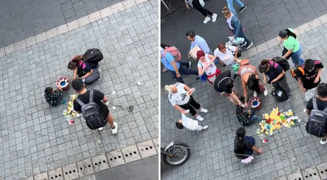 Transeúntes conmueven a las redes al comprar todas las gelatinas que se les cayeron a niño ambulante