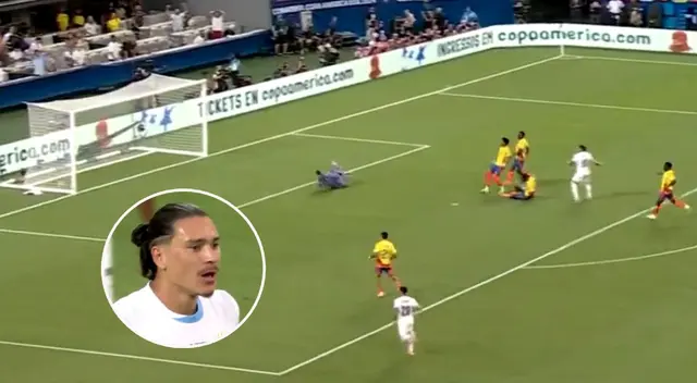 Uruguay vs. Colombia: Darwin Núñez y el insólito gol que se falló en las semifinales de la Copa América 2024