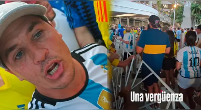 Coco Maggio muestra con imágenes lo que se vive fuera del estadio previo a la final de la Copa América 2024.