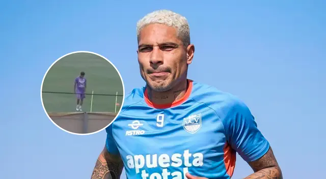 Paolo Guerrero entrenó solitario en César Vallejo.