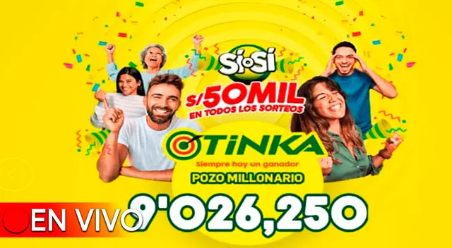 El pozo millonario de la Tinka se sorteará el miércoles 17 de julio a las 10:50 p.m.
