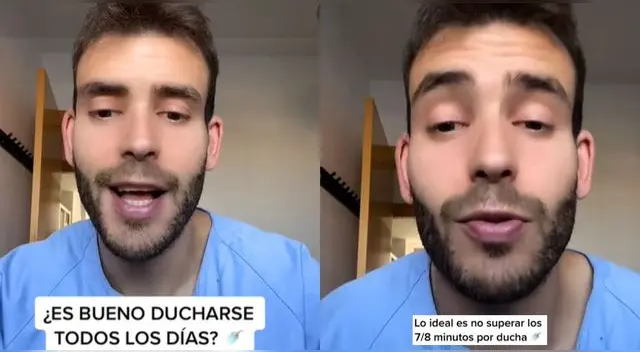 Enfermero dice las razones de por qué es bueno bañarse o no todos los días.