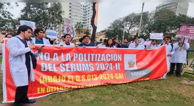 Asociaciones de Facultades de Ciencias de la Salud realizarán una marcha nacional el lunes 22 en contra del D.S. del MINSA