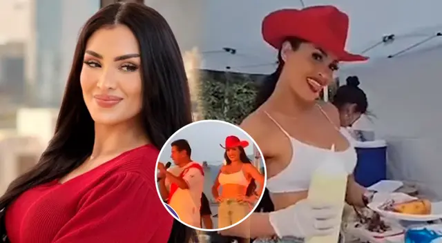 Michelle Soifer pasa las Fiestas Patrias trabajando en festival de comida peruana. Michelle Soifer pasa las Fiestas Patrias trabajando en festival de comida peruana.