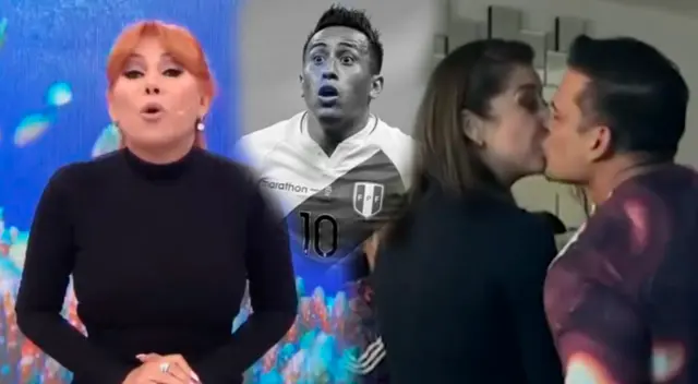 Magaly Medina poco interesada con noticia sobre Christian Cueva y prefiere beso de Karla Tarazona y Christian Domínguez. Magaly Medina poco interesada con noticia sobre Christian Cueva y prefiere beso de Karla Tarazona y Christian Domínguez.