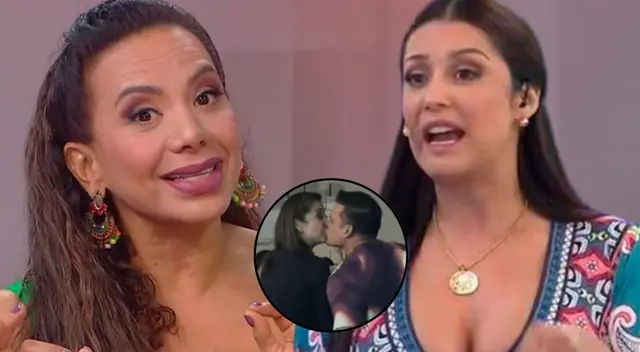 Mónica Cabrejos critica a Karla Tarazona por besar a Christian Domínguez. Mónica Cabrejos critica a Karla Tarazona por besar a Christian Domínguez.