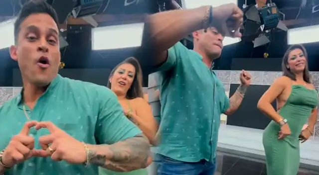 Karla Tarazona baila al lado de Christian Domínguez nuevo trend tras beso. Karla Tarazona baila al lado de Christian Domínguez nuevo trend tras beso.
