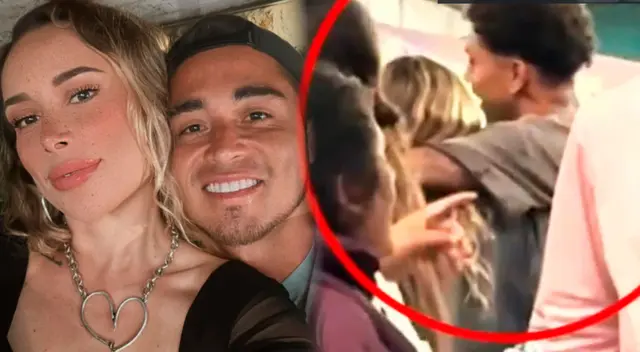 Ale Venturo y Joazhiño Arroé son grabados abrazados en público y reportero lanza comentario a Rodrigo Cuba. Ale Venturo y Joazhiño Arroé son grabados abrazados en público y reportero lanza comentario a Rodrigo Cuba.