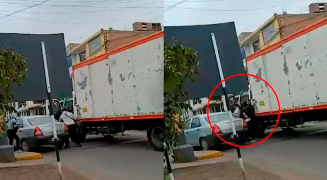Secuestro de furgoneta en el Callao.