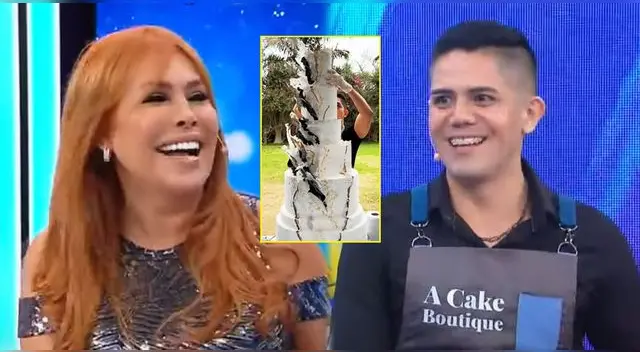 Magaly Medina habló con el pastelero de la boda de Melissa Paredes. Magaly Medina habló con el pastelero de la boda de Melissa Paredes.