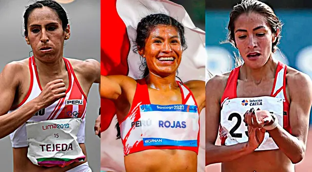 Gladys Tejeda, Luz Mery Rojas, Thalía Valdivia competirán en la maratón Femenina París 2024.