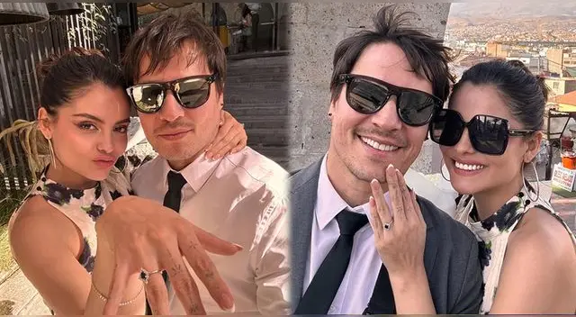 Salim Vera y Claudia Sobenes anuncian compromiso.