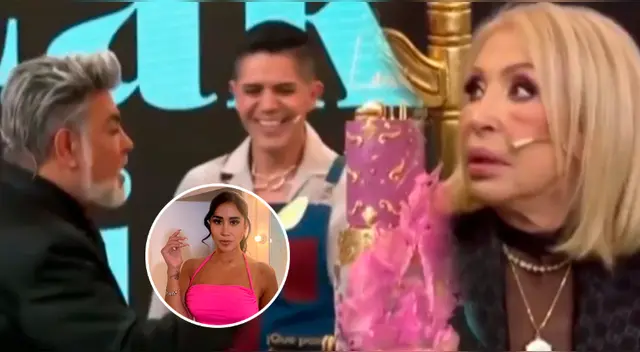Pastelero de Melissa Paredes sorprende a Laura Bozzo en su cumpleaños. Pastelero de Melissa Paredes sorprende a Laura Bozzo en su cumpleaños.